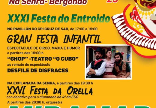 Bergondo celebra mañá con disfraces, música e animación a súa XXXI Festa do Entroido